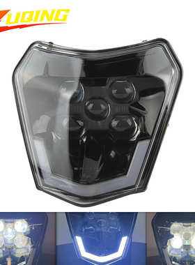 越野摩托车灯芯适用于KTM EXC 300XCW 250 350LED头灯前车大灯