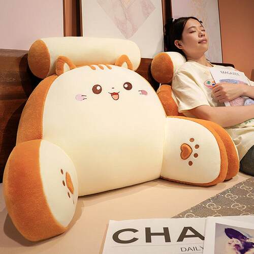 床头靠垫软包护腰靠枕大靠背孕妇沙发抱枕宿舍床上看书可拆洗腰垫