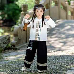 高档服少数民族服装、儿童壮族表演服装、生班服、男女古学风中秋