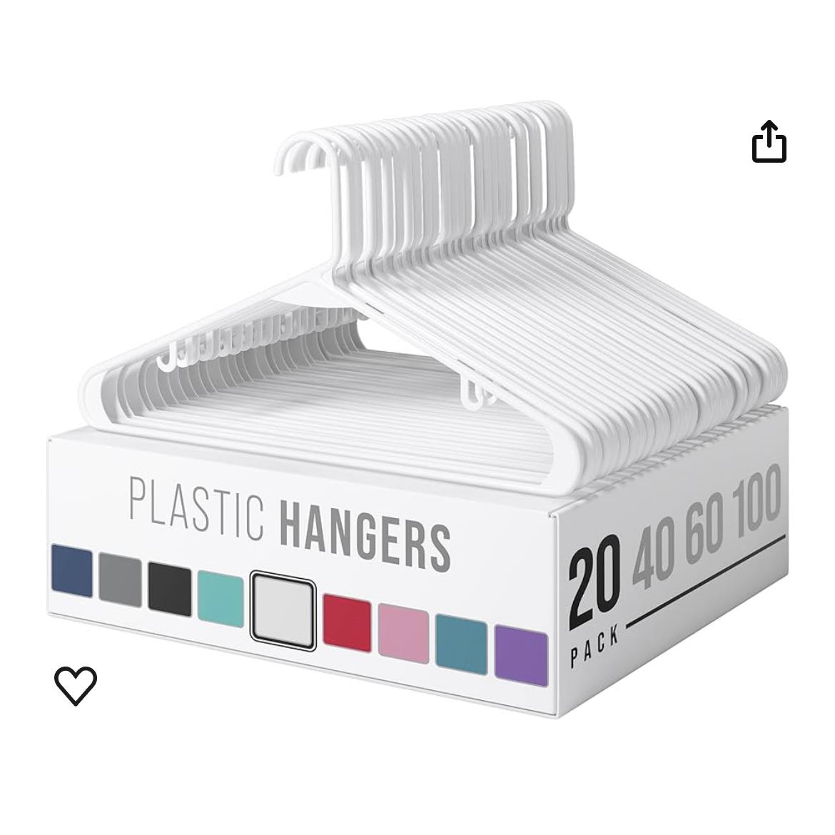 Plastic Adult Clothes Coat Hangers Drying Rack Hanger Holder