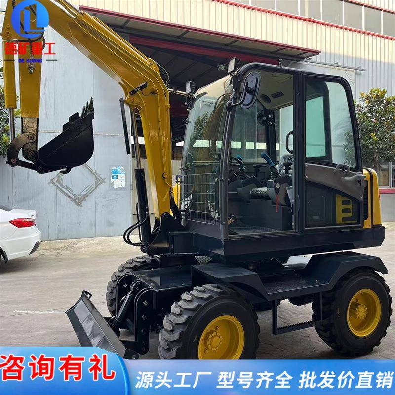 工程农用家用钩机 四驱挖掘机大型抓木器勾机 挖土机轮式挖掘机
