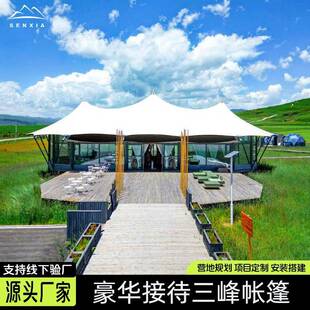 户外豪华民帐篷旅宿景区高端尖顶住宿帐篷野奢营游地帐613酒店篷