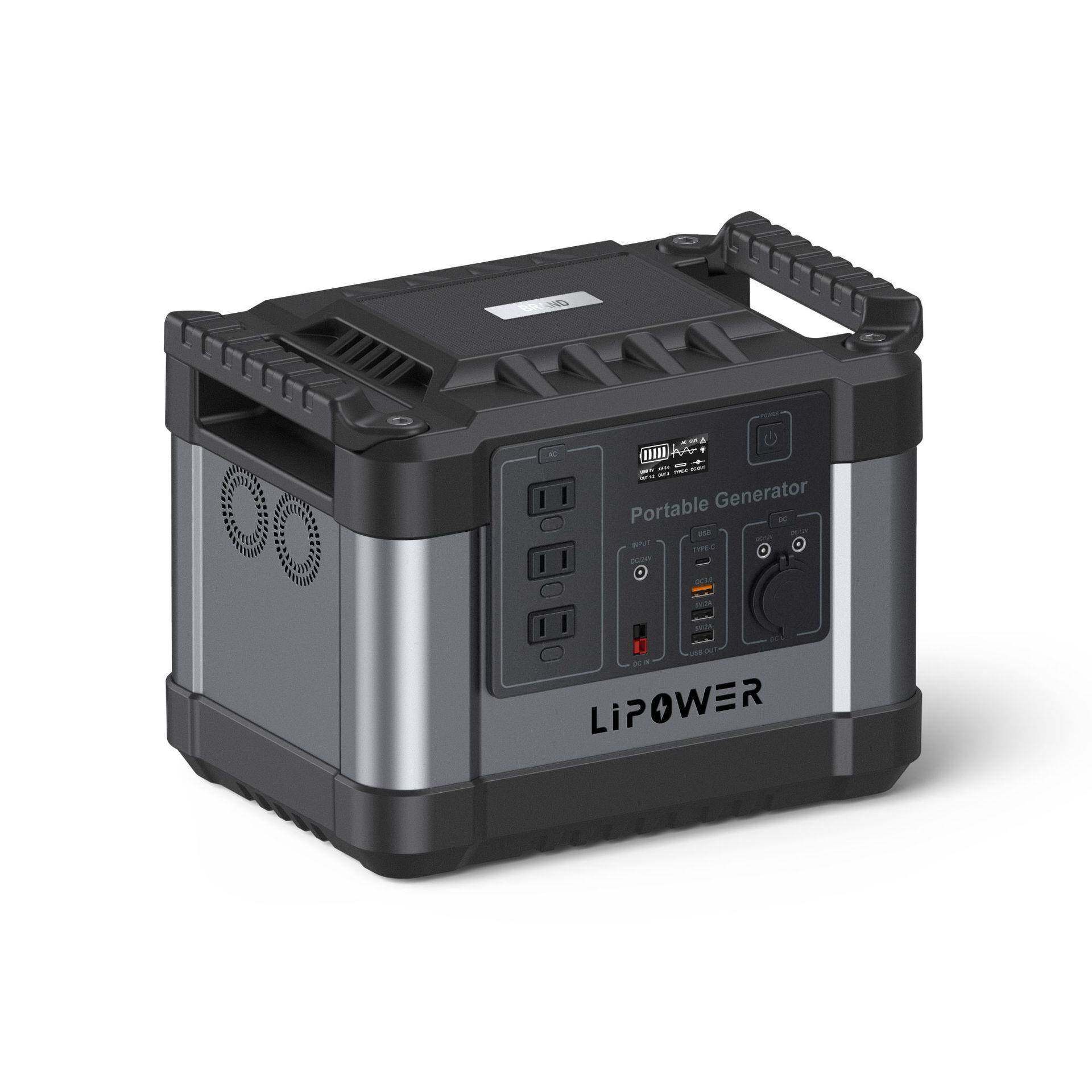 便携式户外移动储能电源1000W太阳能家用应急备用储能箱发电站