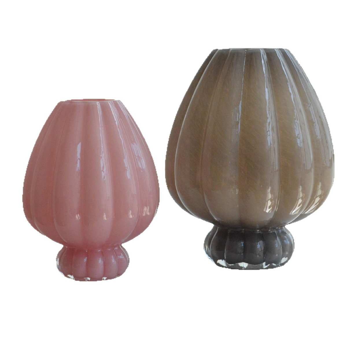 中古风新中式花苞玻璃花瓶装饰品艺术软装感餐厅玄关客厅插花摆件