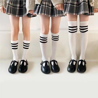 儿童长筒袜纯棉薄款男女夏季学生男童足球袜子长袜女童过膝高筒