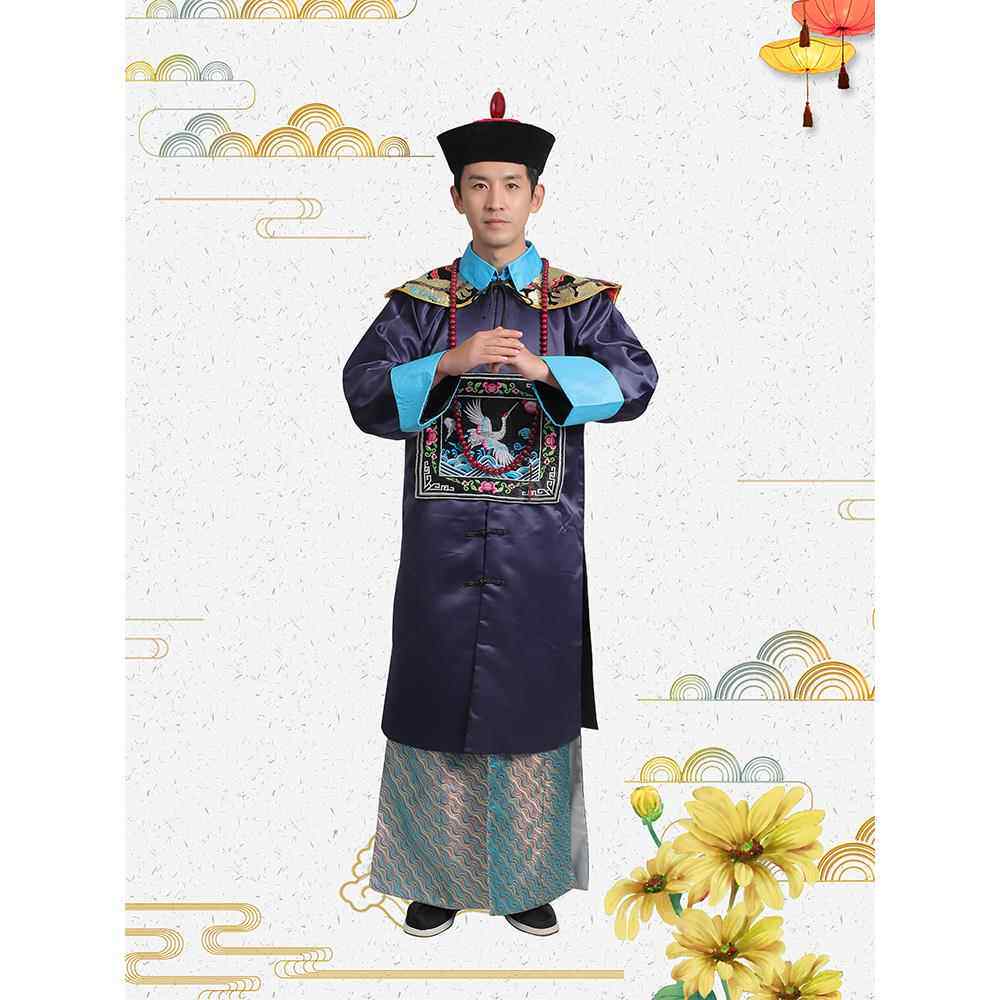 正品古代皇清朝官服一品大臣王爷太龙监侍卫兵后皇帝服袍男女演出