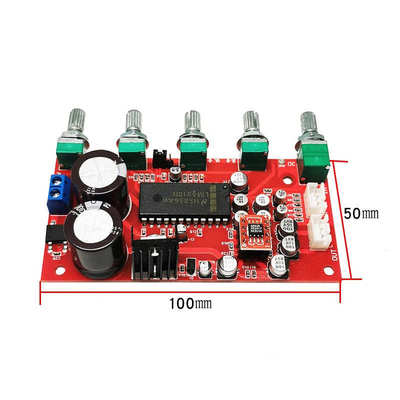 LM4610音调板AD828前级放大模块专业功放前置调音板卡拉OK前级板