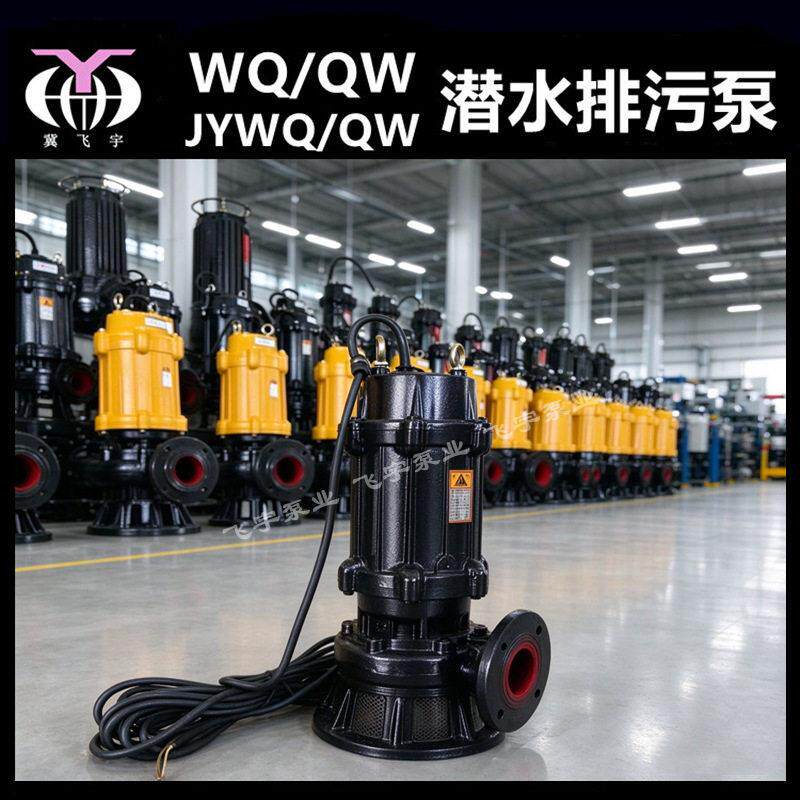 50WQ9-22-2.2 KW潜水电泵排污泵 QW无堵塞污水污物潜污泵提升泵