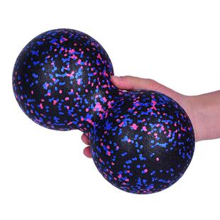 直销新款大号eva花生球实心黑粉蓝点瑜伽球按摩放松肌肉手腕部连