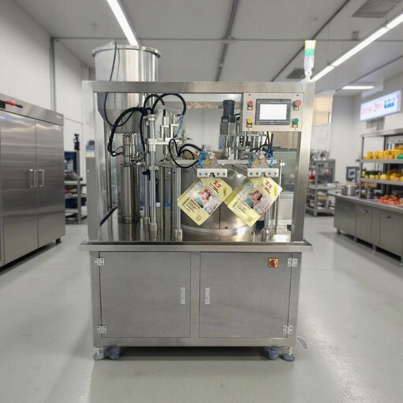 全自动洗衣液袋包式高速灌装旋盖一体机