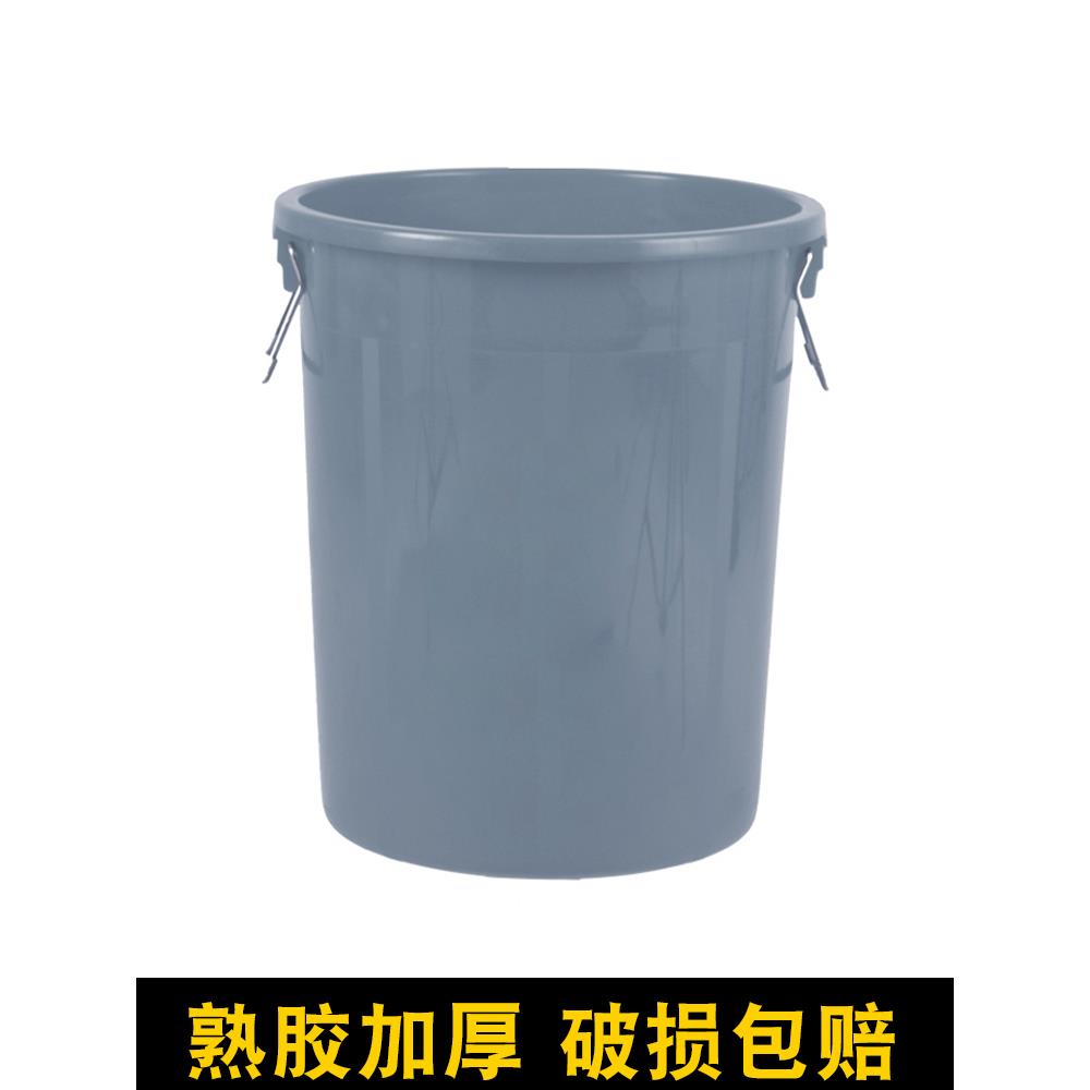 大水桶圆形桶子大号加厚特大银灰色商用棕色加大号超大号塑料灰色