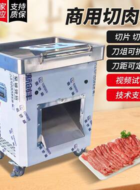 多功能切肉机商用切片机全自动小型鲜肉切片切条机电动切肉丝机