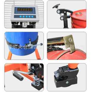 450公斤油桶翻转车搬运车手动半电动旋转倒料车称重功能不锈钢