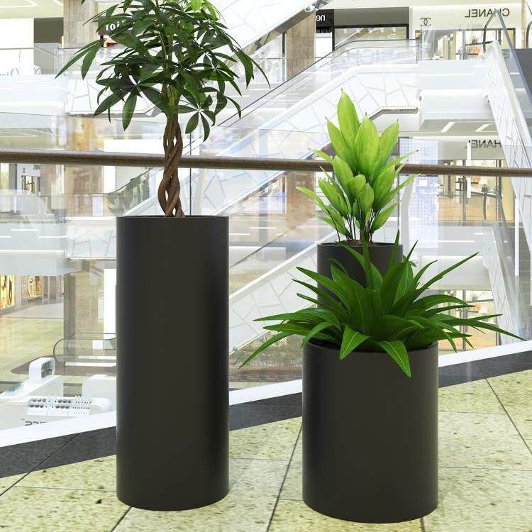 厂家直销花箱户外户外铁艺圆形花盆园艺阳台种植花坛围栏防污高端