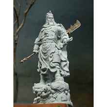 中式办公桌面摆件关公古风工艺品武财神关二爷装饰品鱼缸造景玄关