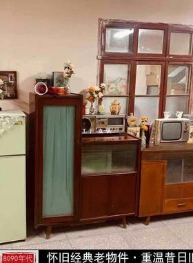 老式家具8090年代怀旧装饰道具办公书桌椅子电视柜沙发老物件摆件