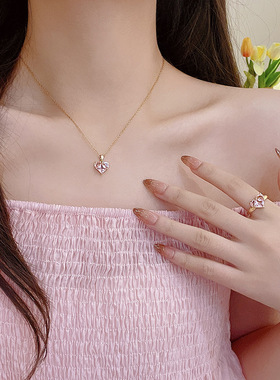 多巴胺串珠项链饰品百搭气质项链