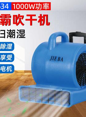BF534洁霸吹干机带拉杆三速地面地毯除湿机酒店卫生间吹干机