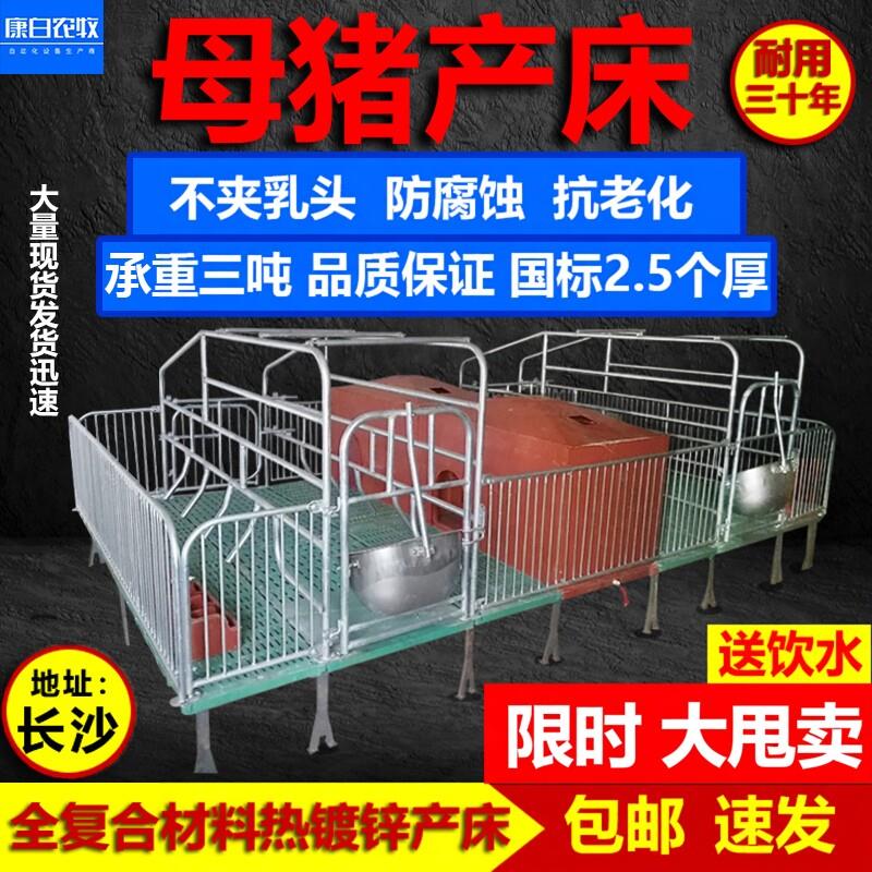母猪产床保育两用一体复合板仔猪分娩床落地双体加厚重新型产床