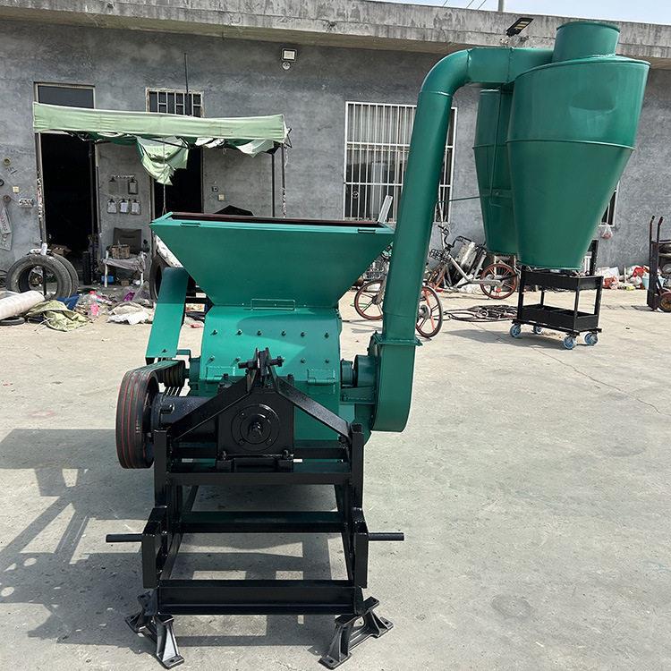 沙克龙除尘大型粉糠机养殖场猪饲料粉碎机秸秆草粉磨糠机