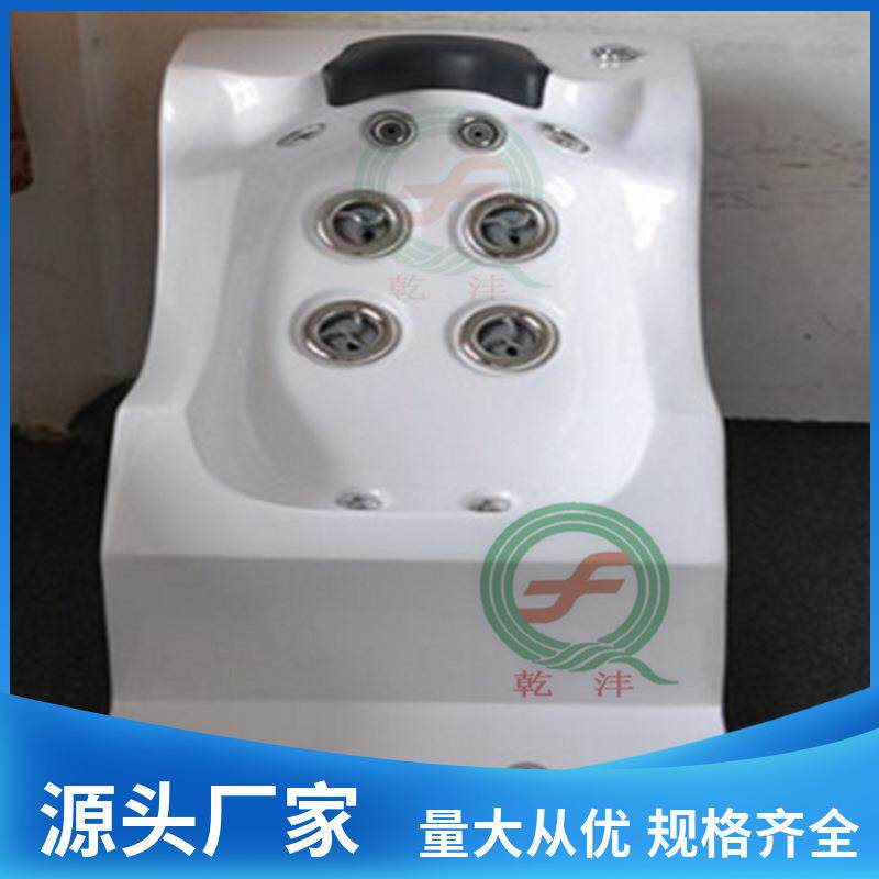 厂家泳池太空座椅按摩坐凳水疗SPA池亚克力白色按摩坐浴床