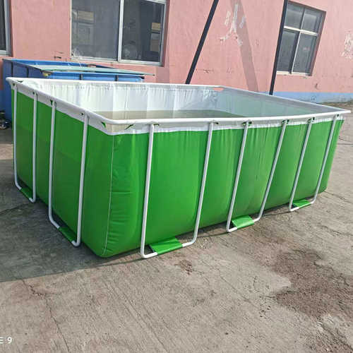 防水侧滤帆鱼池养鱼池带支架帆布鱼池带支架户外游泳池加厚蓄水池