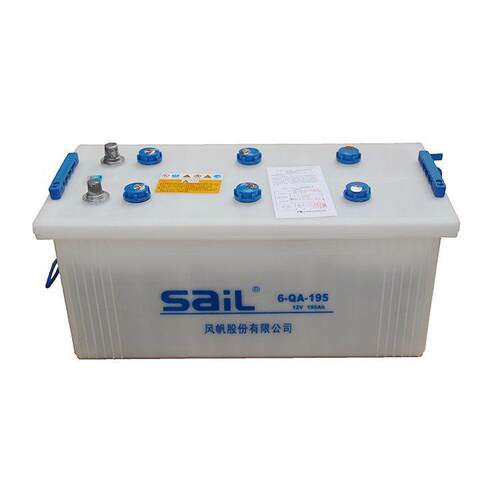 风帆蓄电池6-QA-195 /12V195AH加液式水电池 适用船舶 柴油发电机
