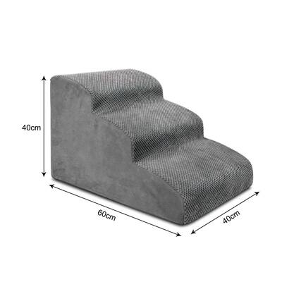 Niubya Dog Stairs for Small Dogs 3 Tiers High Density Foam