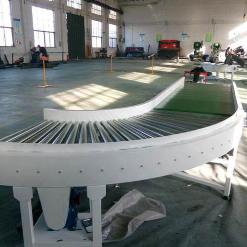 90度180度转弯机U型滚筒线环形传送带滚筒转弯机快递物流输送机