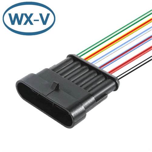 128210-1线束AMP防水VGF接插件282108-182090-2插头8连接器DJ7