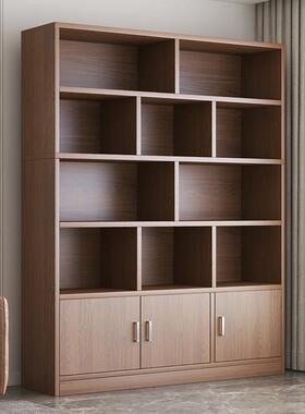 书YNI柜木书架落地置架靠墙客物多功能储厅物柜子实办公室简易收