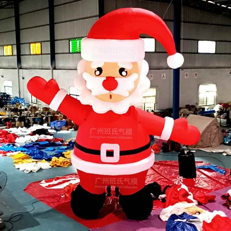 诞老人充气卡353通气模圣户外告活动定充气模型行固走广充气人偶