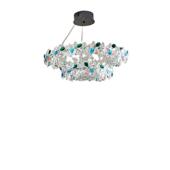 法式 高级感艺术花朵灯 吊灯客厅主灯轻奢水晶灯餐厅吊灯卧室灯美式