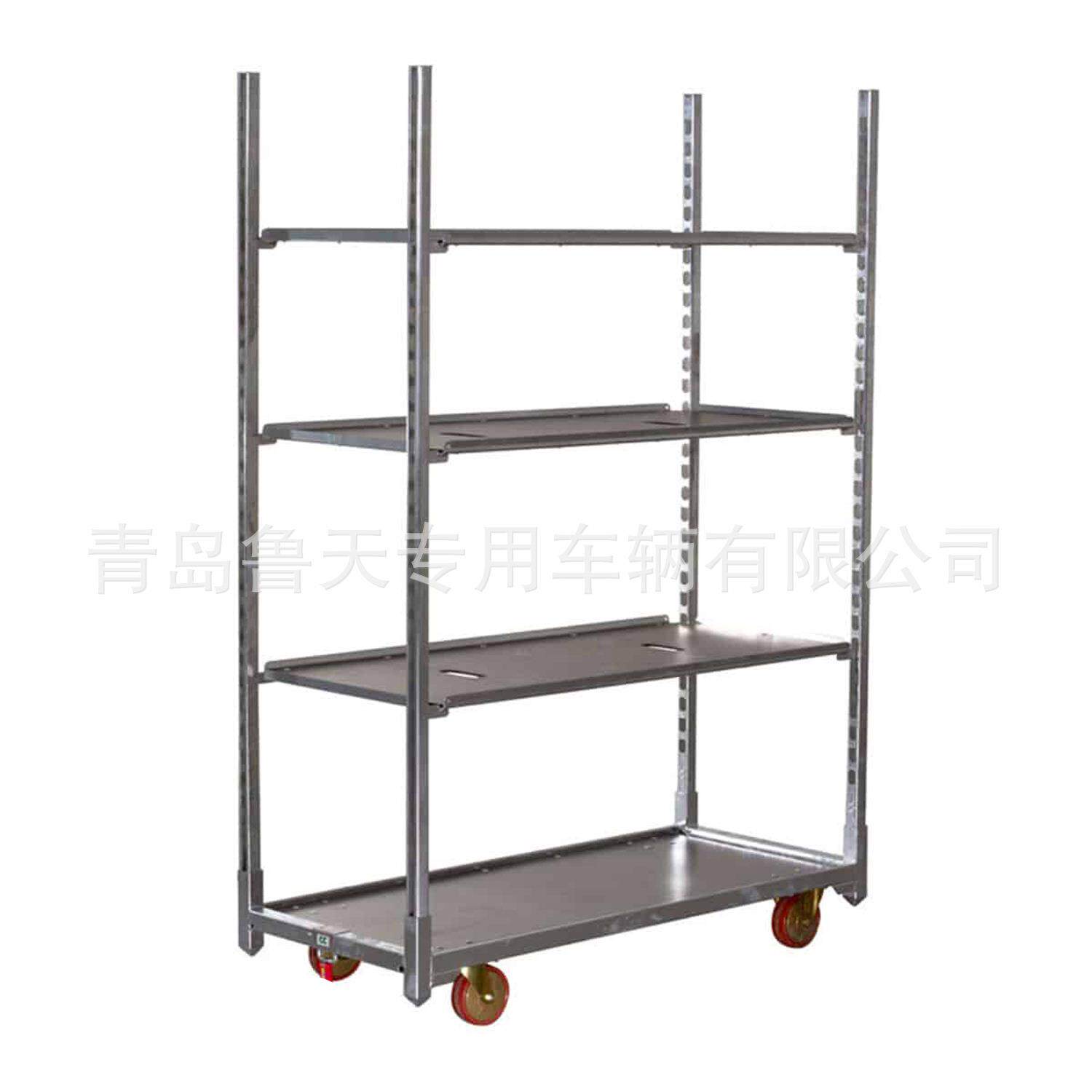 胶合板花卉物流周转车温室大棚育苗车鲜花展示工具车