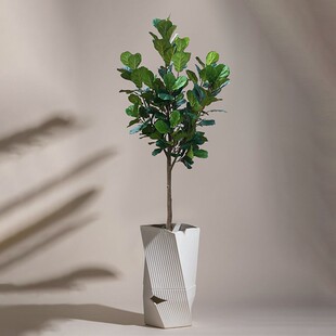 森空间仿真绿植室内客厅落地盆栽琴叶榕大型假树北欧仿生植物摆