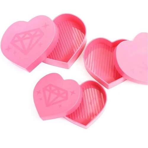 5D Diamond Painting Tool Heart-Shaped Drill Diamond Tray Box