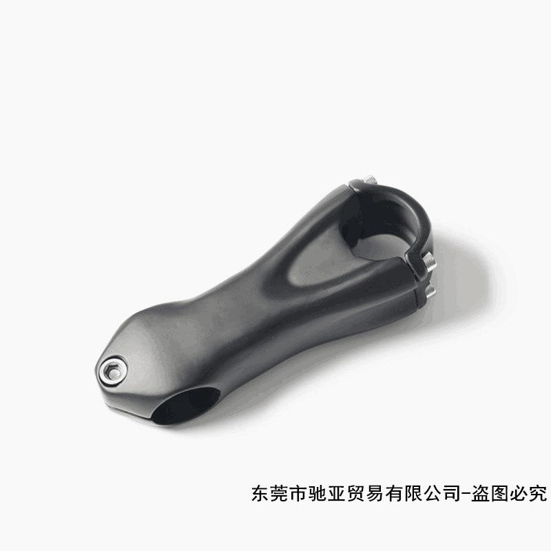 新款直销全碳纤维单钉立管山地车公路折叠自行车全碳把立龙头10度