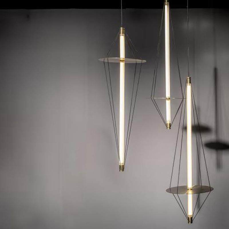 后现代新款艺术线形设计师简约过道楼梯客厅卧室床头餐厅吧台吊灯