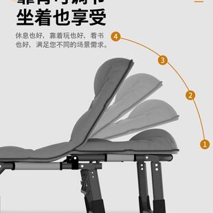 午休床折叠床单人床简易便携式躺椅办公室上班族中午休息午睡绢花