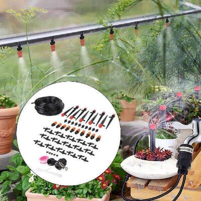 25m Drip Irrigation System Adjustable Nozzle Adjustable