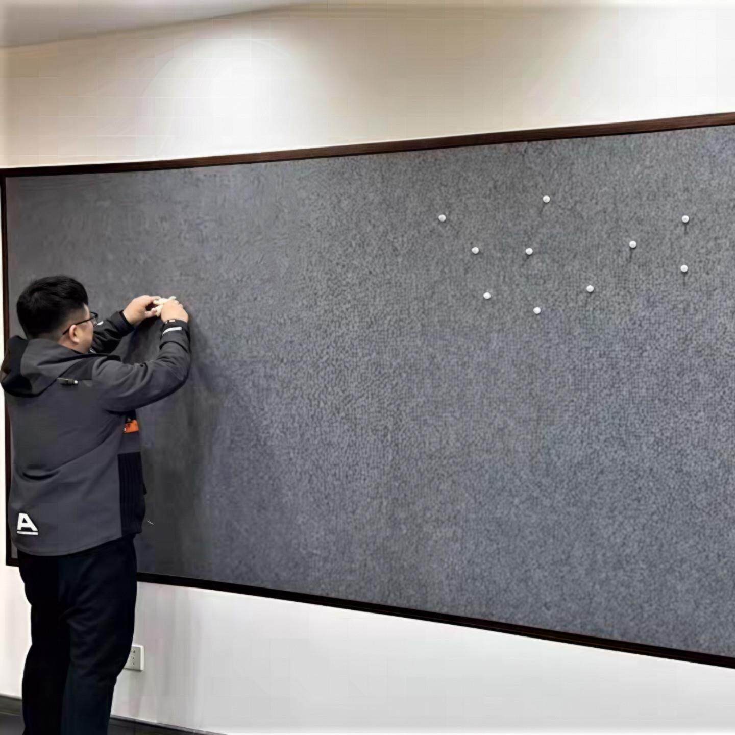 磁吸毛毡墙书法画 画室墙面装饰国画 画磁力展示书画 画作品文化