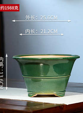 多宜兴盆肉紫砂文竹斗菖蒲盆yz52釉养花花盆批发透气高温兰花精品