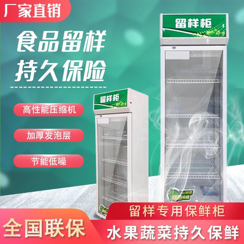 食品留样柜小型冰箱幼儿园带锁食堂学校厨房保鲜展示冷藏家用迷你