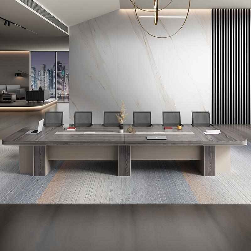 会议桌长桌简约现代新款办公家具长方形办公桌会议室洽谈桌椅组合