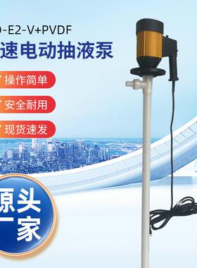 供应HD-E2-V+PVDF-1500HP电动抽酸泵化工耐酸插桶泵电动抽液泵