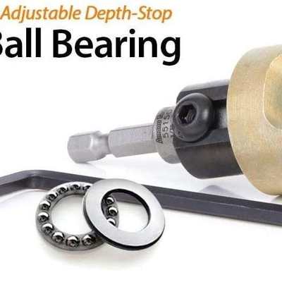 木工沉头钻 可调节深度 沉孔钻头3/8*3/32 *1/4 Countersink bit