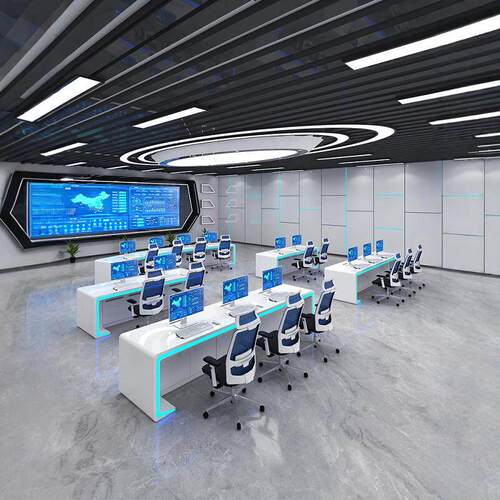 需定制烤漆监控台操作台定制指挥中心控制台调度台中控室工作台办