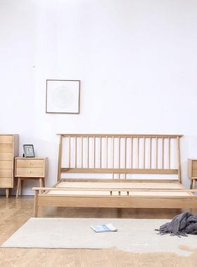 心橡木实木卧室民宿酒床店上下铺板COX寄养床中儿童高低公寓出租