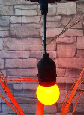 g45彩色球泡led灯串户外露营帐篷防水庭院花园天幕装饰氛围屋檐灯