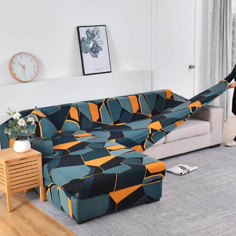 L shape sofa covers for living room corner sofa cover stret图片